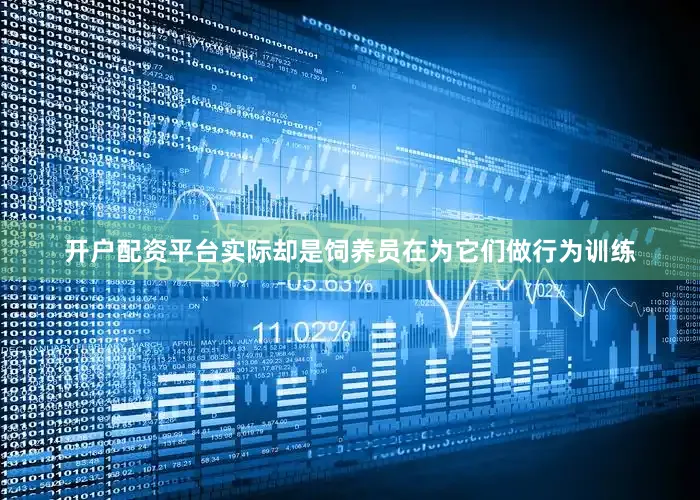 开户配资平台实际却是饲养员在为它们做行为训练