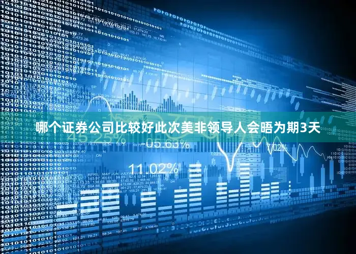 哪个证券公司比较好此次美非领导人会晤为期3天